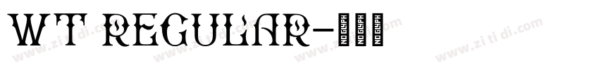 WT Regular字体转换 WT Regular字体转换